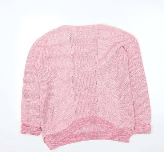 m&s Womens Pink   Pullover Jumper Size M
