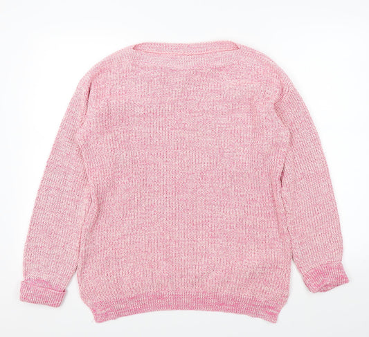 m&s Womens Pink   Pullover Jumper Size M