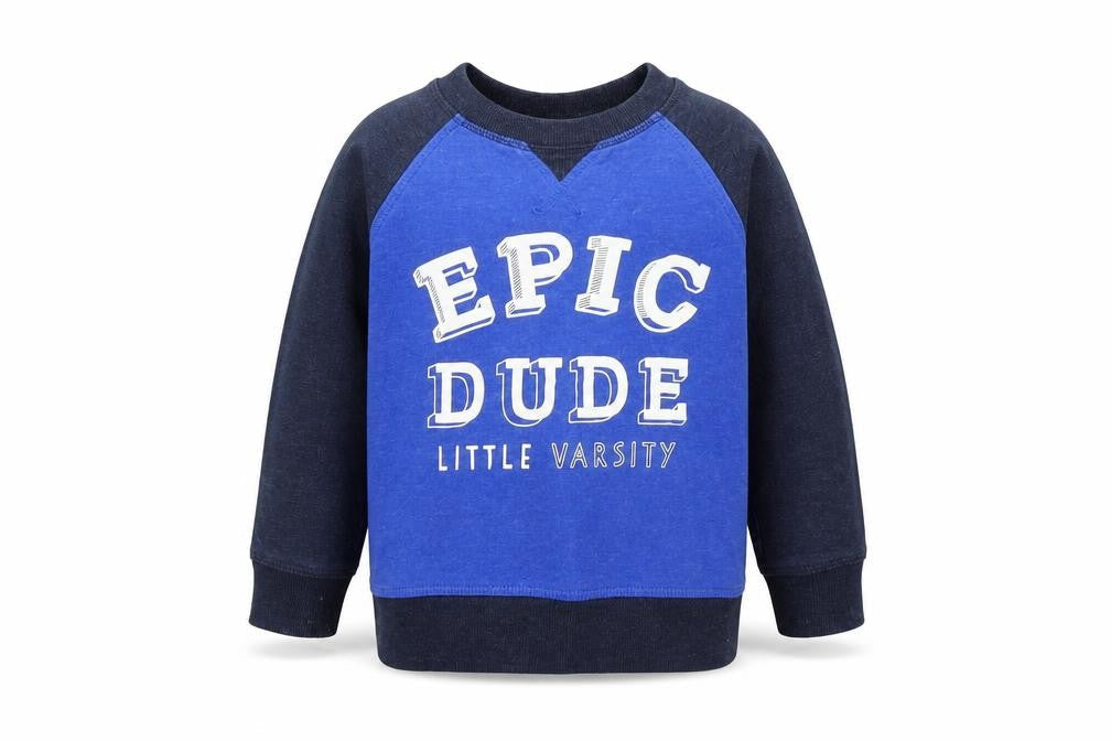 George Boys Blue Colourblock  Pullover Jumper Size 2-3 Years