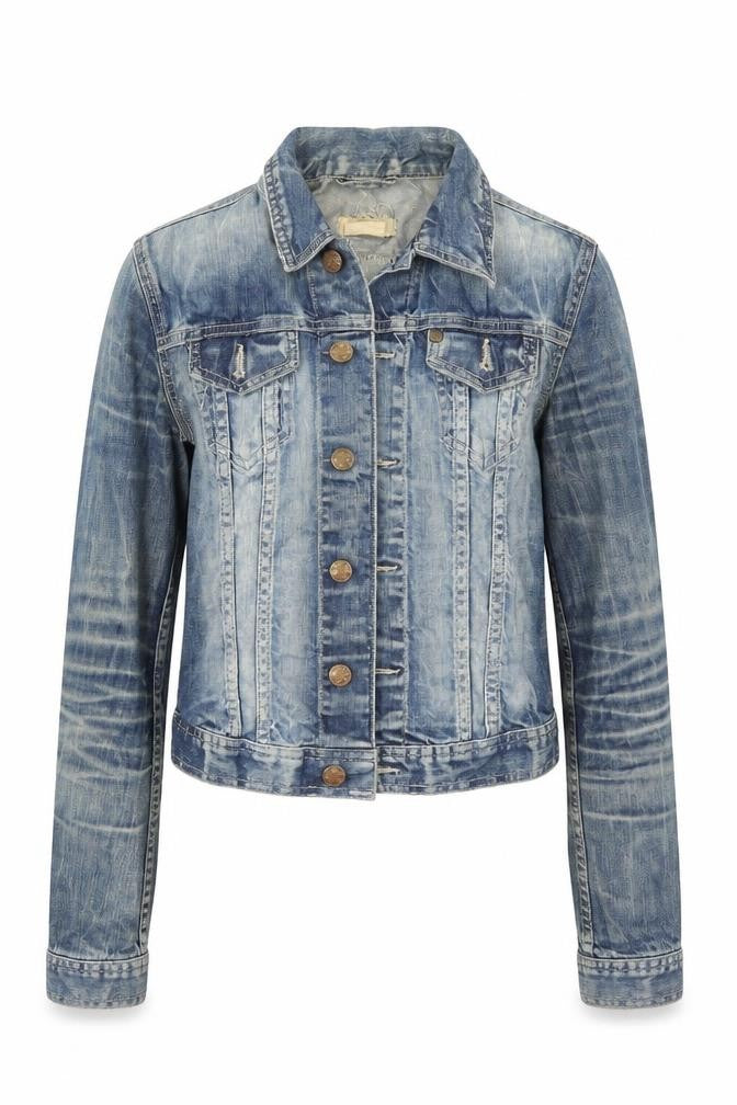 & Womens Blue  Denim Jacket  Size 6