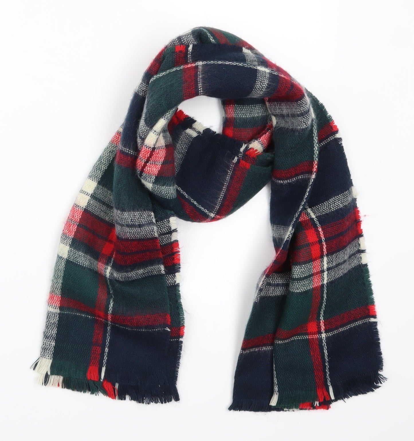 Preworn Womens Multicoloured Check   Scarf