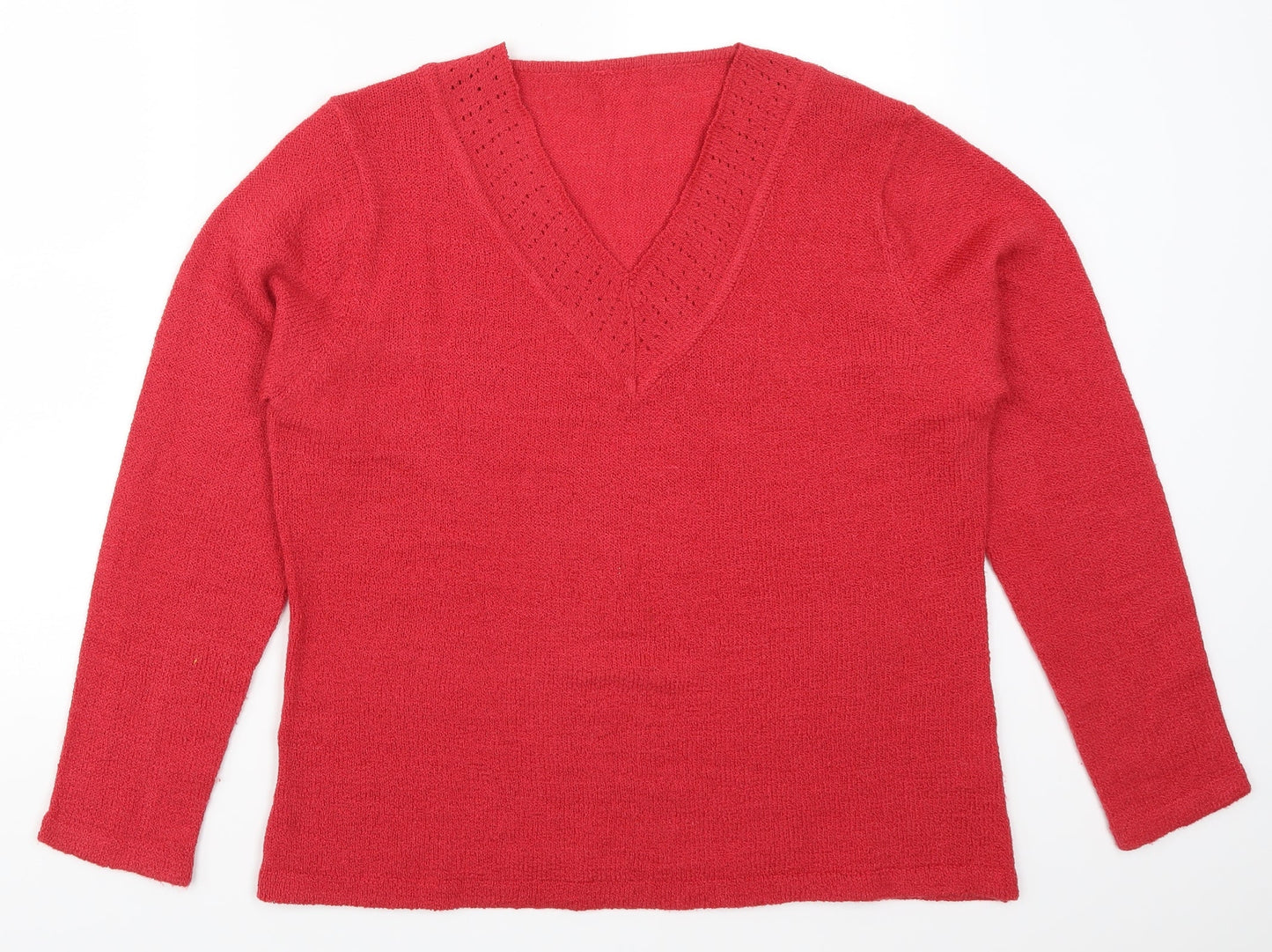 Classics Womens Red   Pullover Jumper Size 16