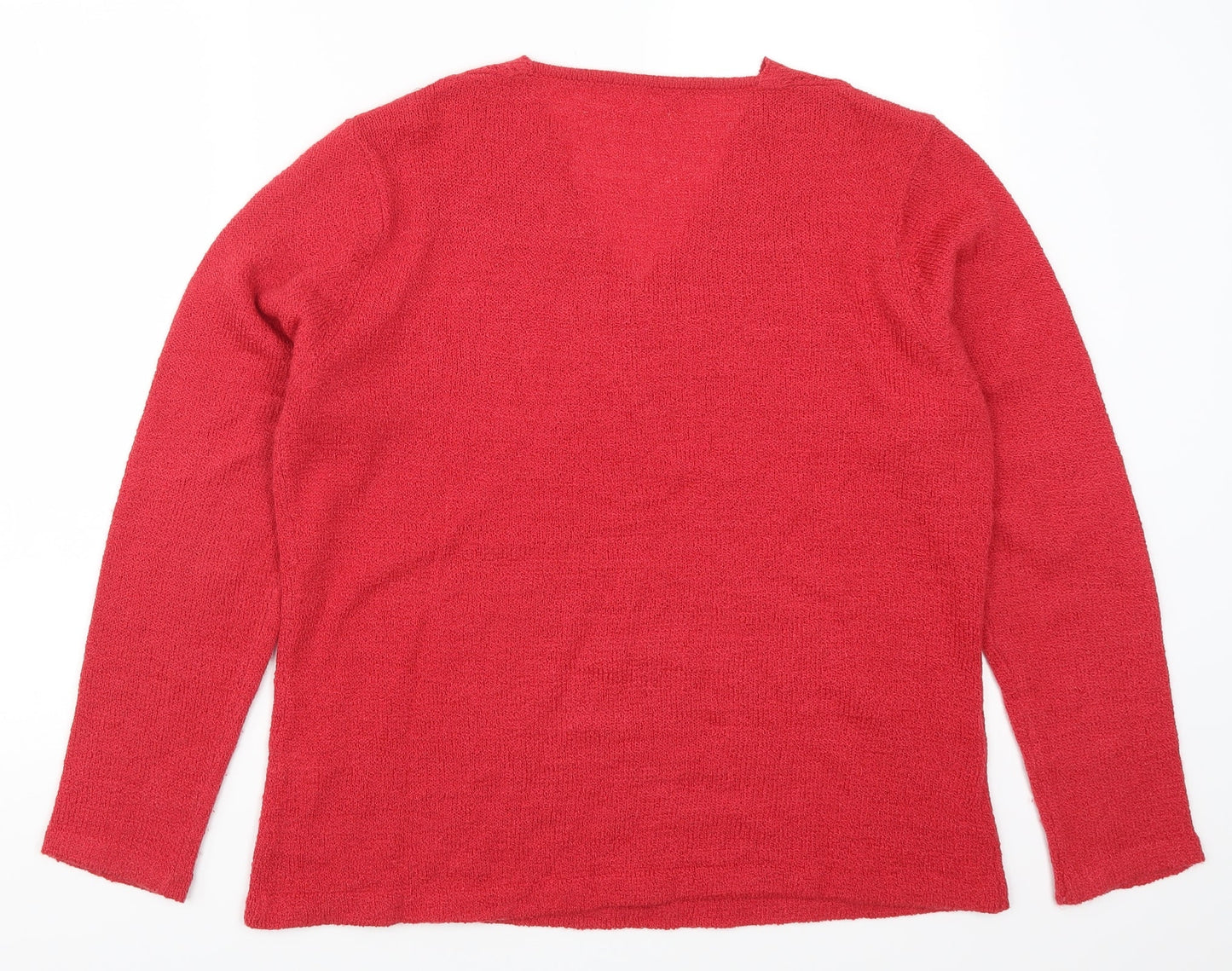 Classics Womens Red   Pullover Jumper Size 16