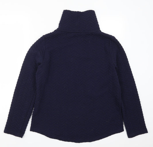 Matalan Womens Blue Geometric  Pullover Sweatshirt Size M