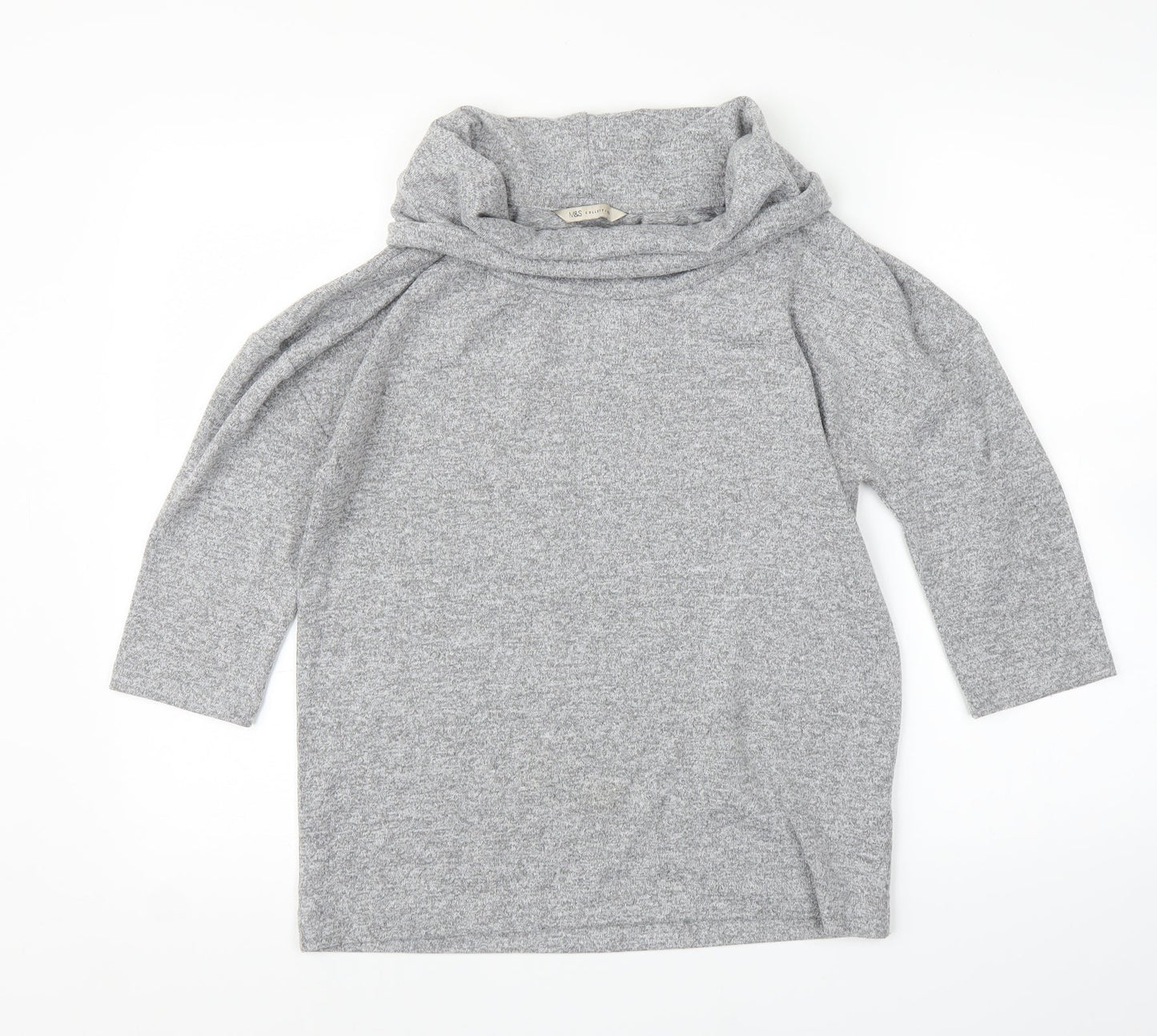 M&S Womens Grey   Pullover Jumper Size 8