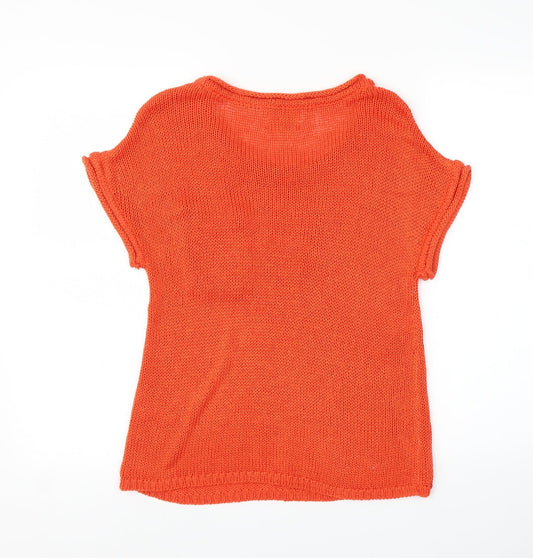 New Look Womens Orange   Basic Blouse Size 8