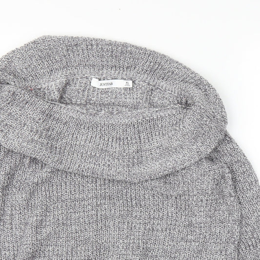 Just Fab Womens Grey   Pullover Jumper Size XL