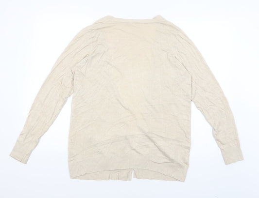 Pep & Co Womens Beige   Wrap Jumper Size 14