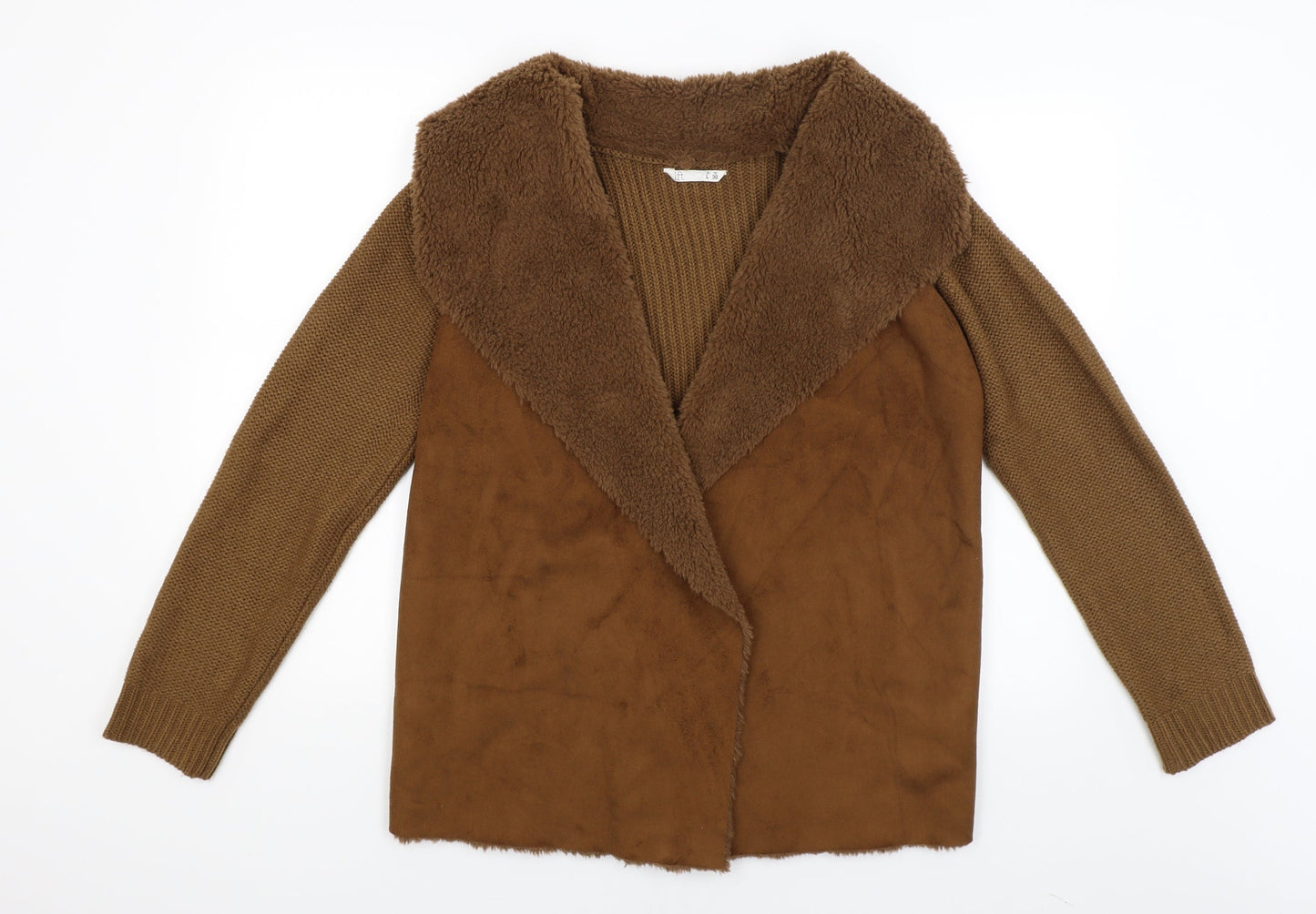 Lefties Womens Brown   Overcoat Coat Size L