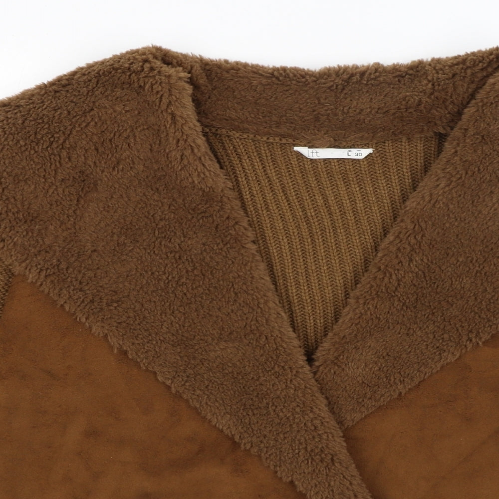 Lefties Womens Brown   Overcoat Coat Size L
