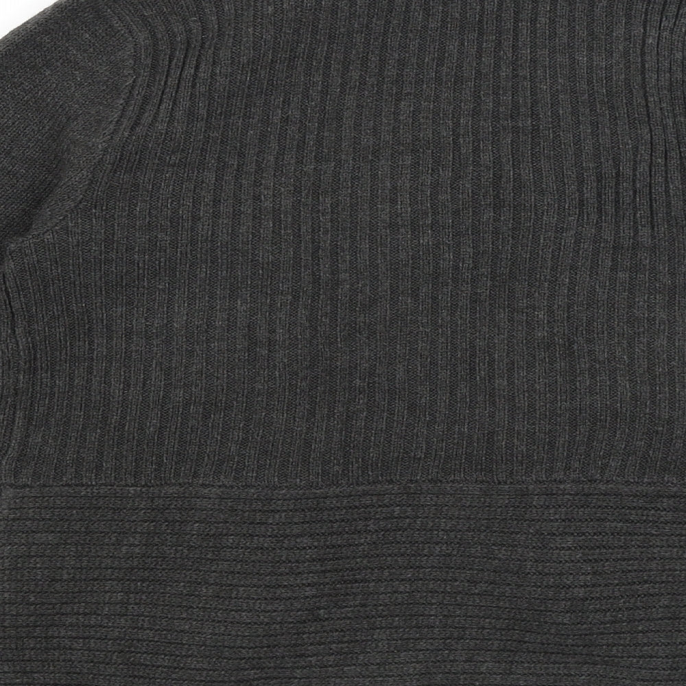 H&M Womens Grey   Wrap Jumper Size S