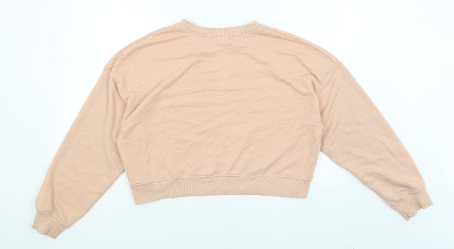 Missguided Womens Pink   Pullover Sweatshirt Size 8