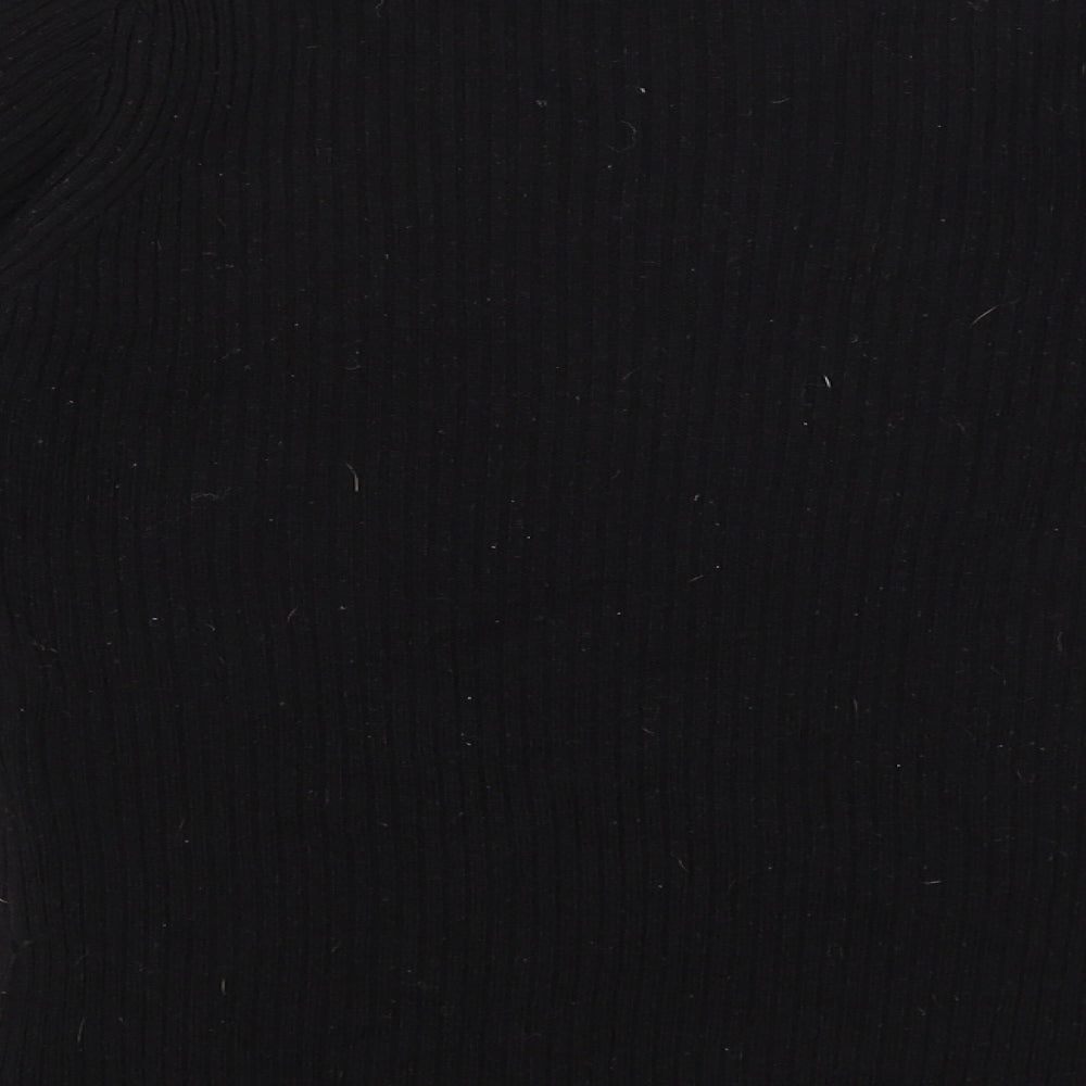 Brave Soul Womens Black   Basic T-Shirt Size M