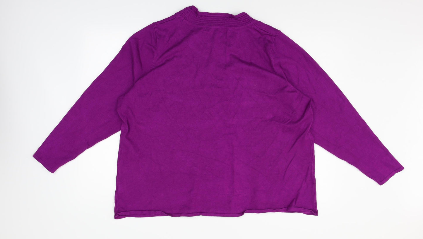 Sky Design Womens Purple   Pullover Jumper Size XL