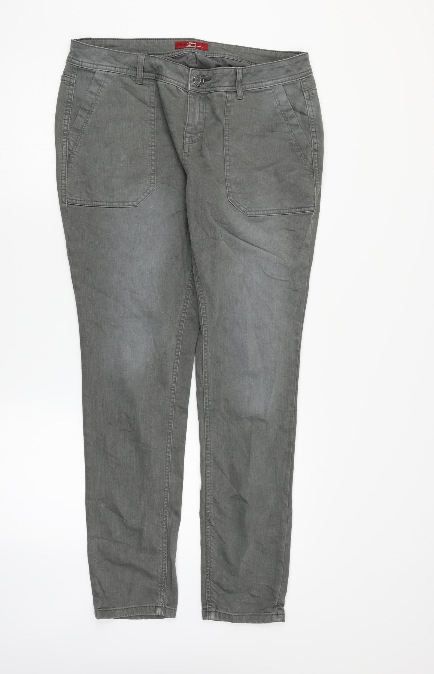 St oliver Womens Grey   Straight Jeans Size 14 L30 in