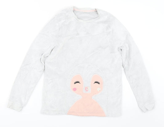 George Girls Grey   Pullover Sweatshirt Size 9-10 Years