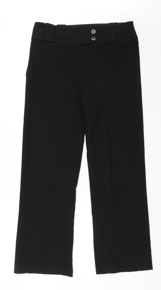 Preworn Womens Black   Trousers  Size 10 L29.5 in