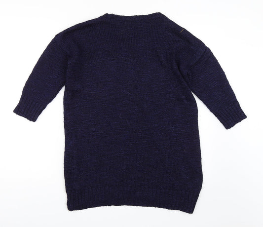 Dorothy Perkins Womens Blue   Pullover Jumper Size M