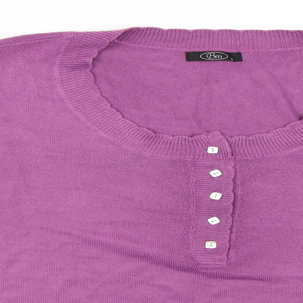 BM Womens Purple   Pullover Jumper Size L