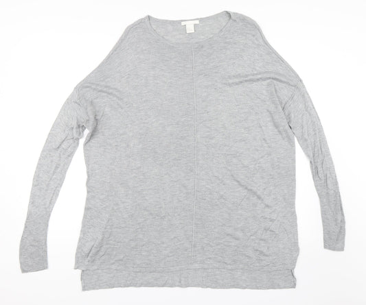 H&M Womens Grey   Pullover Jumper Size M