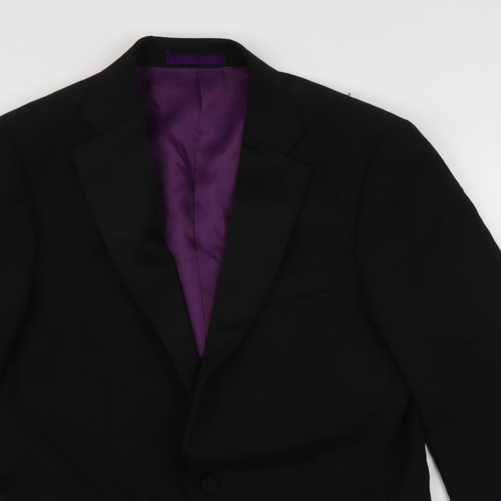 Charlton Gray Mens Black    Blazer Size 36