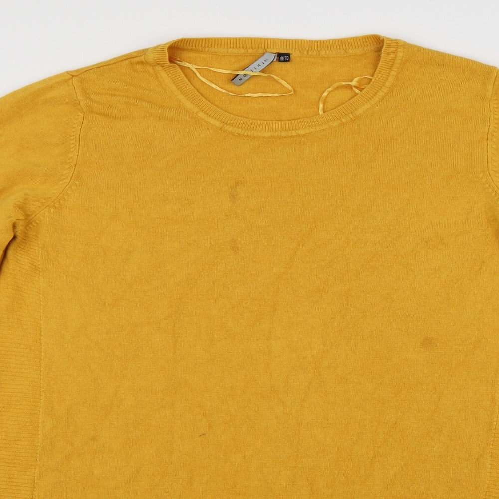 intuition Womens Yellow   Pullover Jumper Size 20