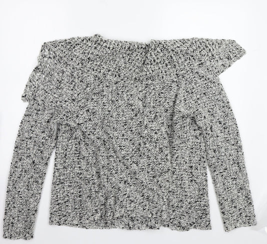 Moda Womens Grey   Cardigan Jumper Size 14