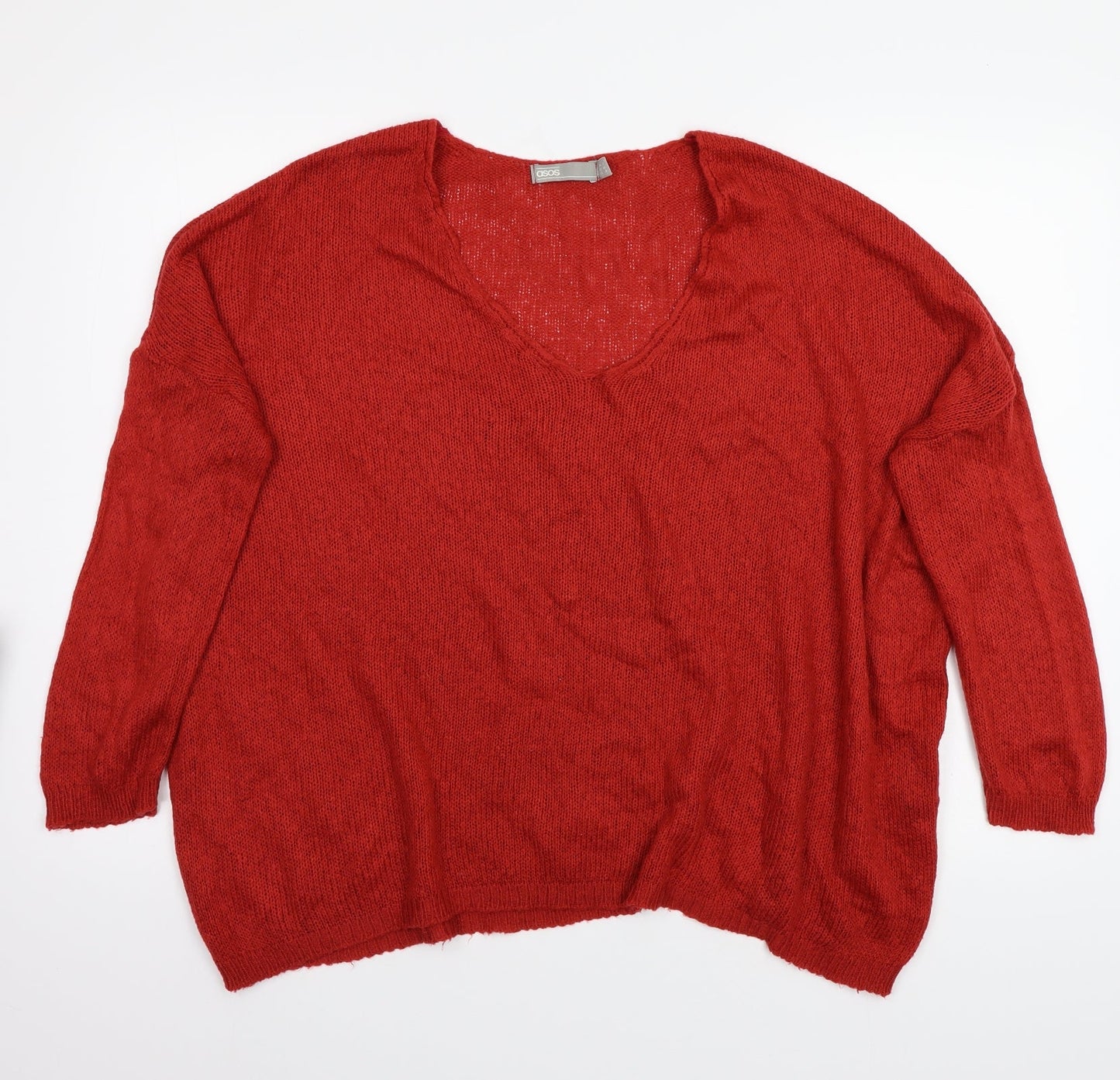 ASOS Womens Red   Pullover Jumper Size 12