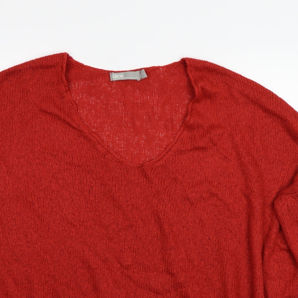 ASOS Womens Red   Pullover Jumper Size 12