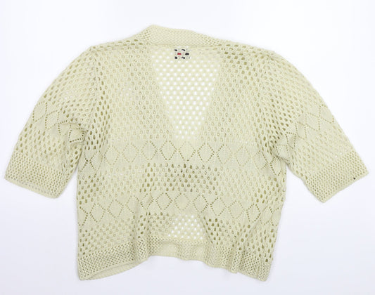 Knitt Womens Beige   Cardigan Jumper Size M