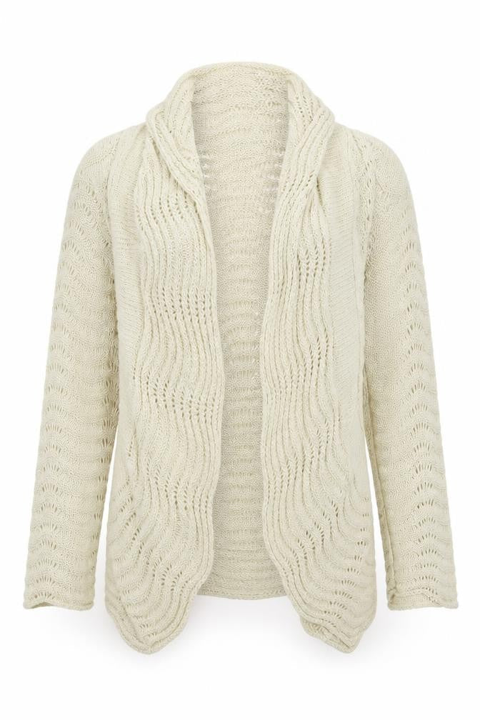 First Avenue Womens Beige   Cardigan Jumper Size M
