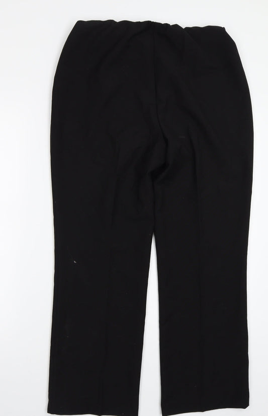 Preworn Womens Black   Trousers  Size 12 L27 in