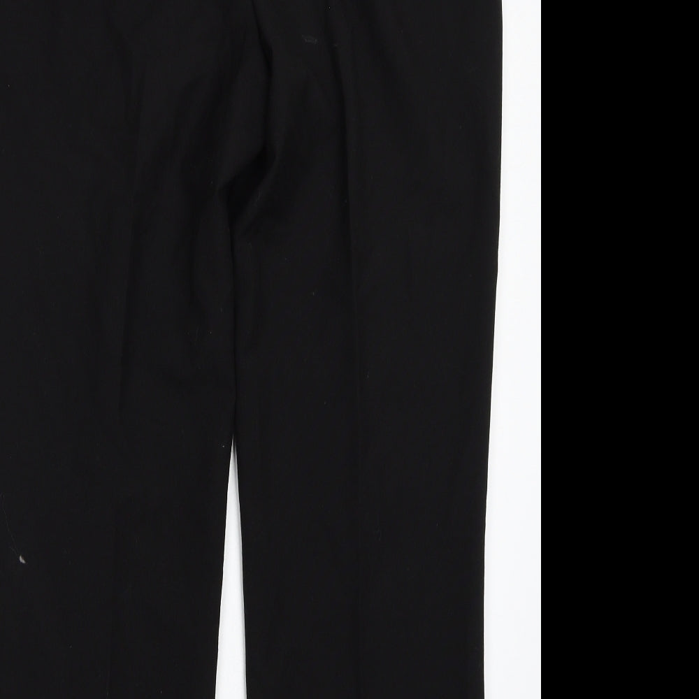 Preworn Womens Black   Trousers  Size 12 L27 in