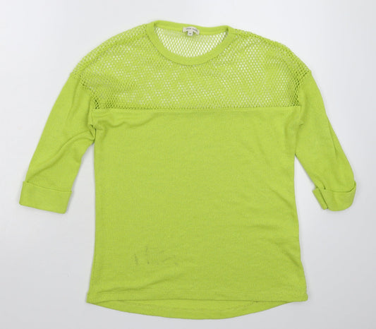 River Island Womens Green  Knit Pullover Jumper Size 10