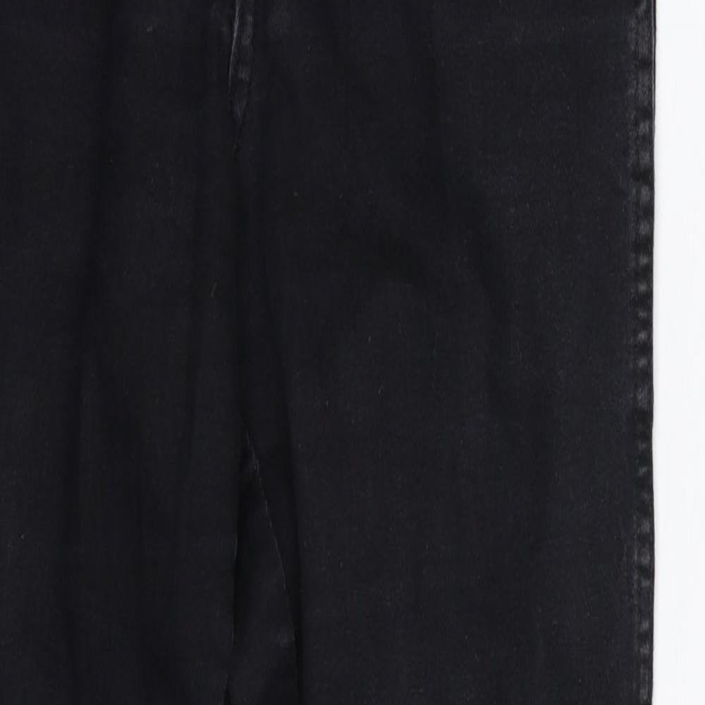 H&M Womens Black  Denim Skinny Jeans Size 26 in L28 in