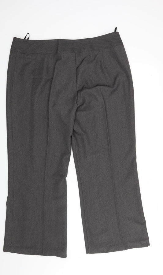 BM Womens Grey   Trousers  Size 18 L26 in