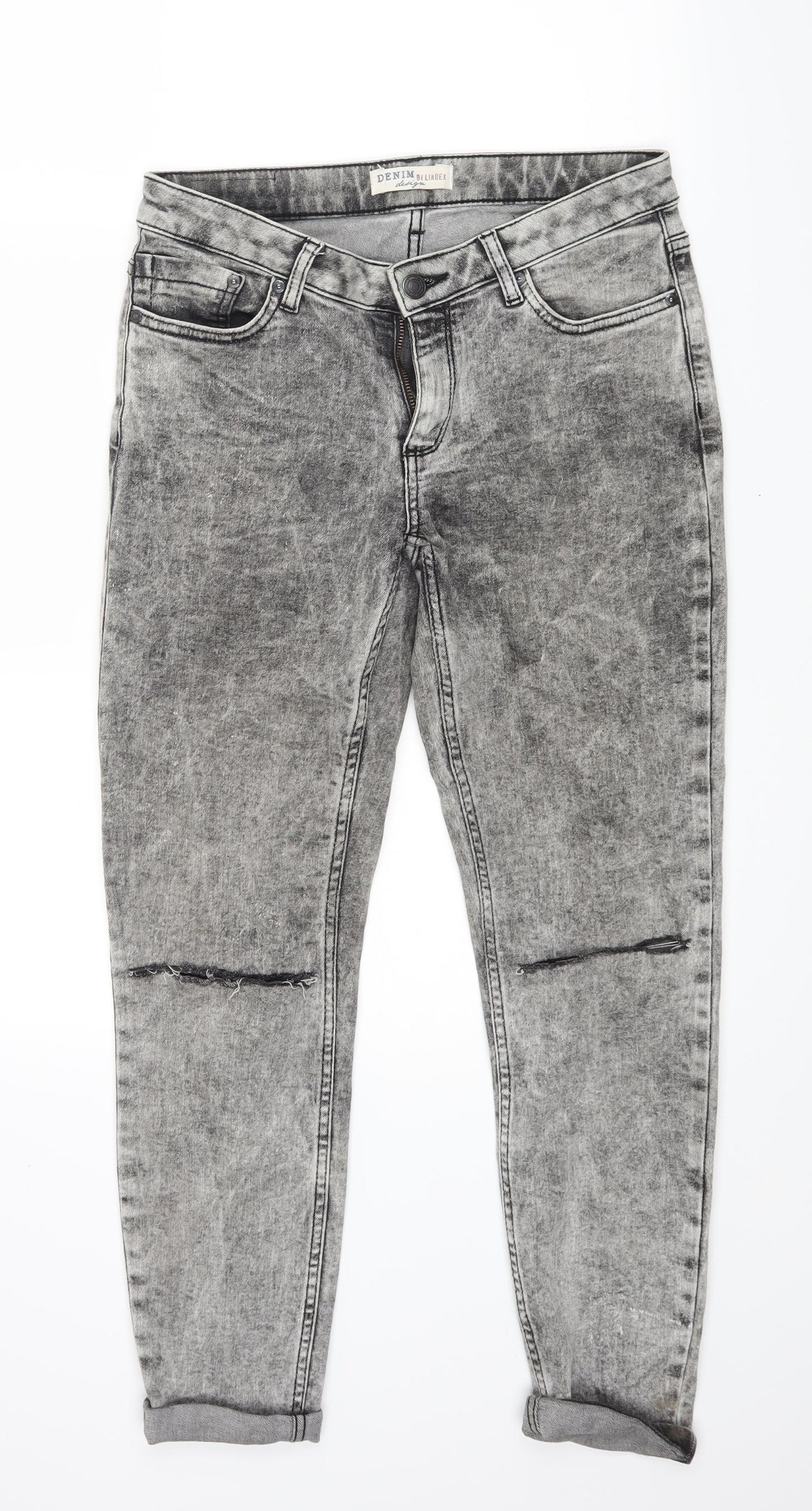 NEXT Womens Red  Denim Cropped Jeans Size 28 in L21.5 in