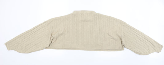 I SAW IT FIRST Womens Beige   Shrug Jumper Size S