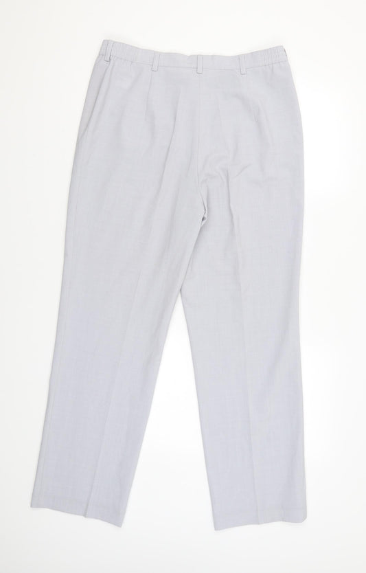 LUCIA Womens Grey   Trousers  Size 14 L28 in