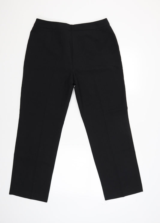 Marks and Spencer Womens Black   Trousers  Size 14 L28 in