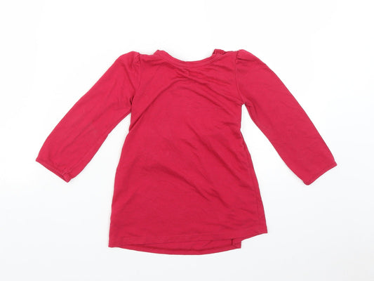 George Girls Red   Fit & Flare  Size 2-3 Years