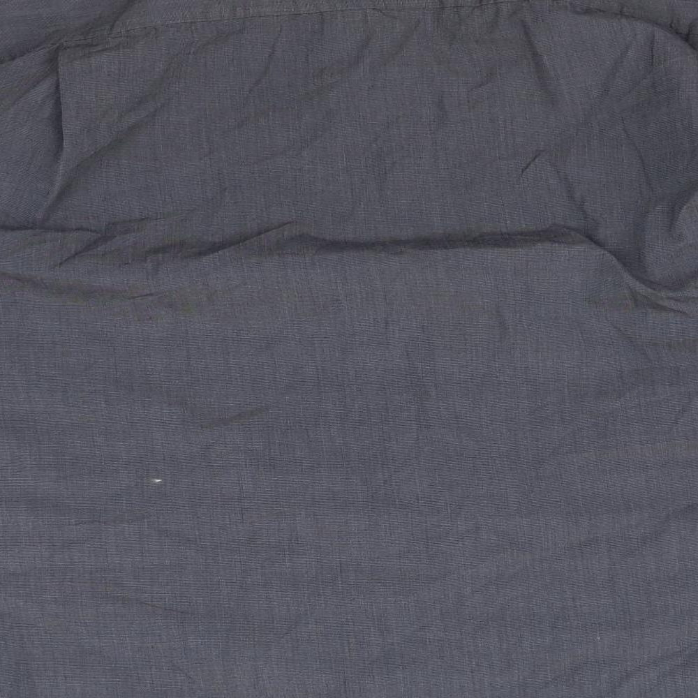 Morgan Mens Grey    Button-Up Size 15.5