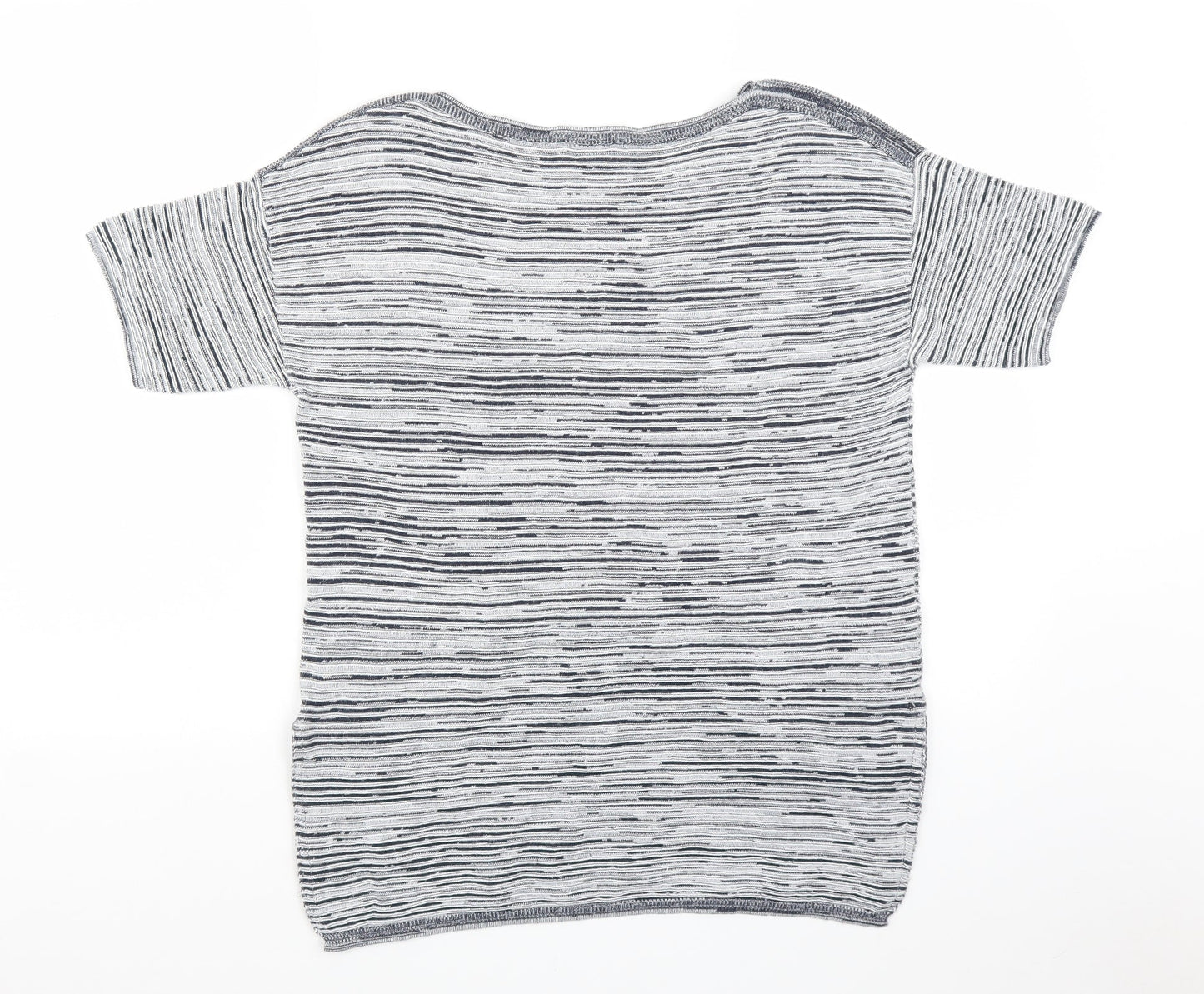GREAT PLAINS Womens Grey Striped  Pullover Jumper Size S