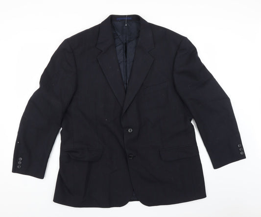 Brook Taverner Mens Blue   Jacket Suit Jacket Size 44