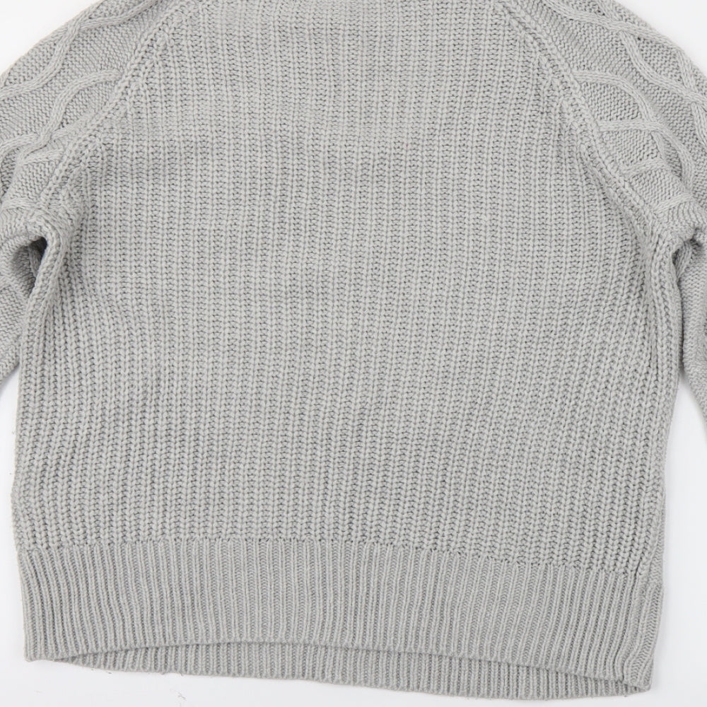 Dorothy Perkins Womens Grey   Pullover Jumper Size M