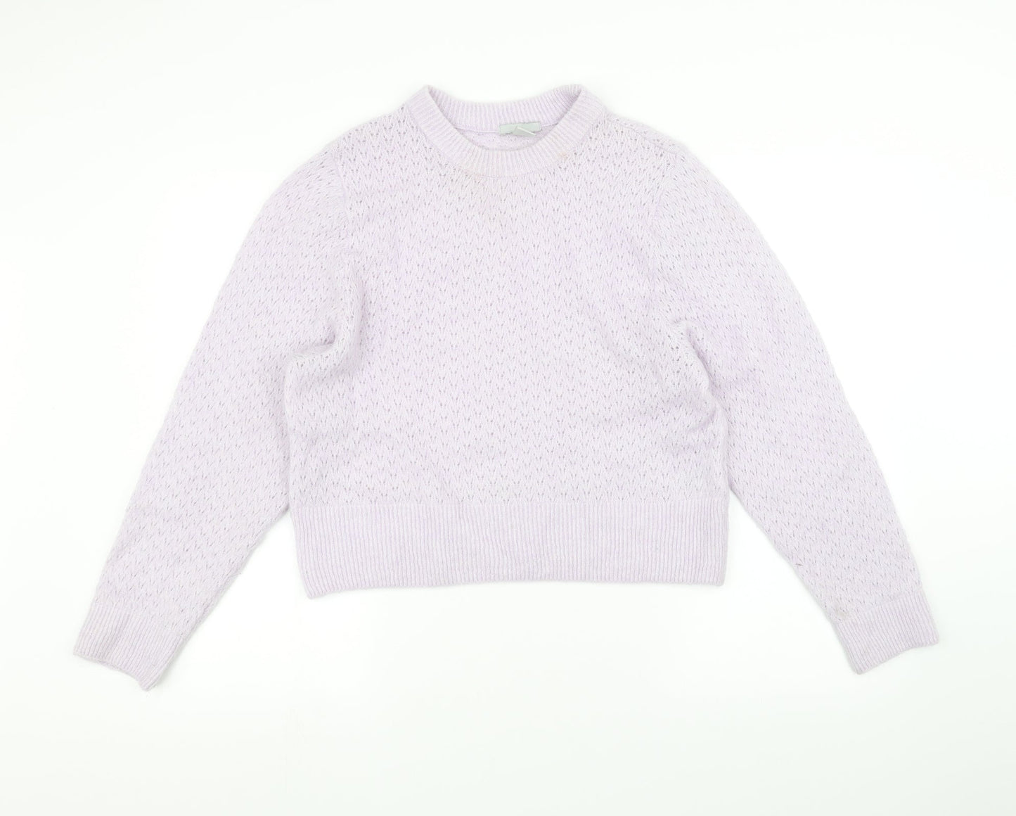 H&M Womens Purple   Pullover Jumper Size L