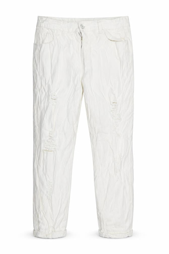 Womens White   Straight Jeans Size L L23 in
