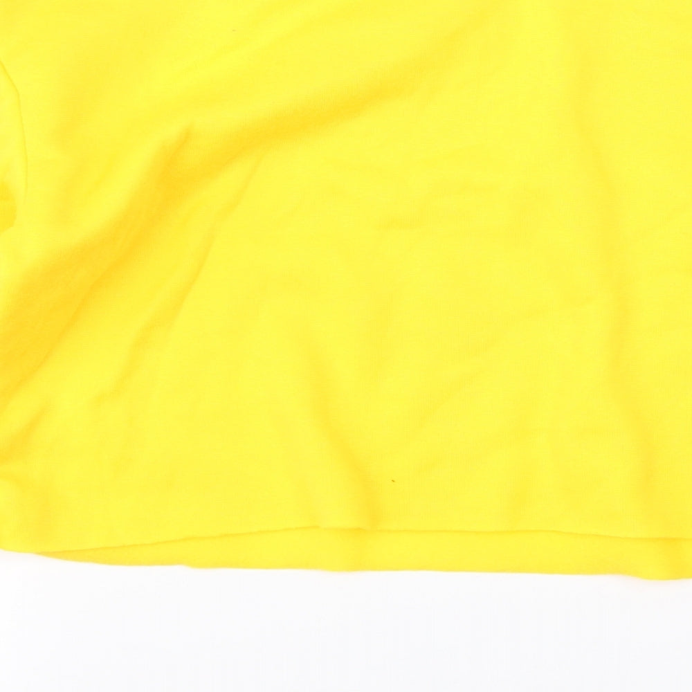 Preworn Womens Yellow   Cropped T-Shirt Size S
