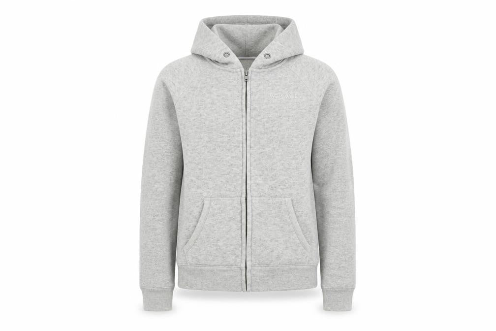 Womens UK 6 Regular Jack Wills Grey Full Zip Hoodie