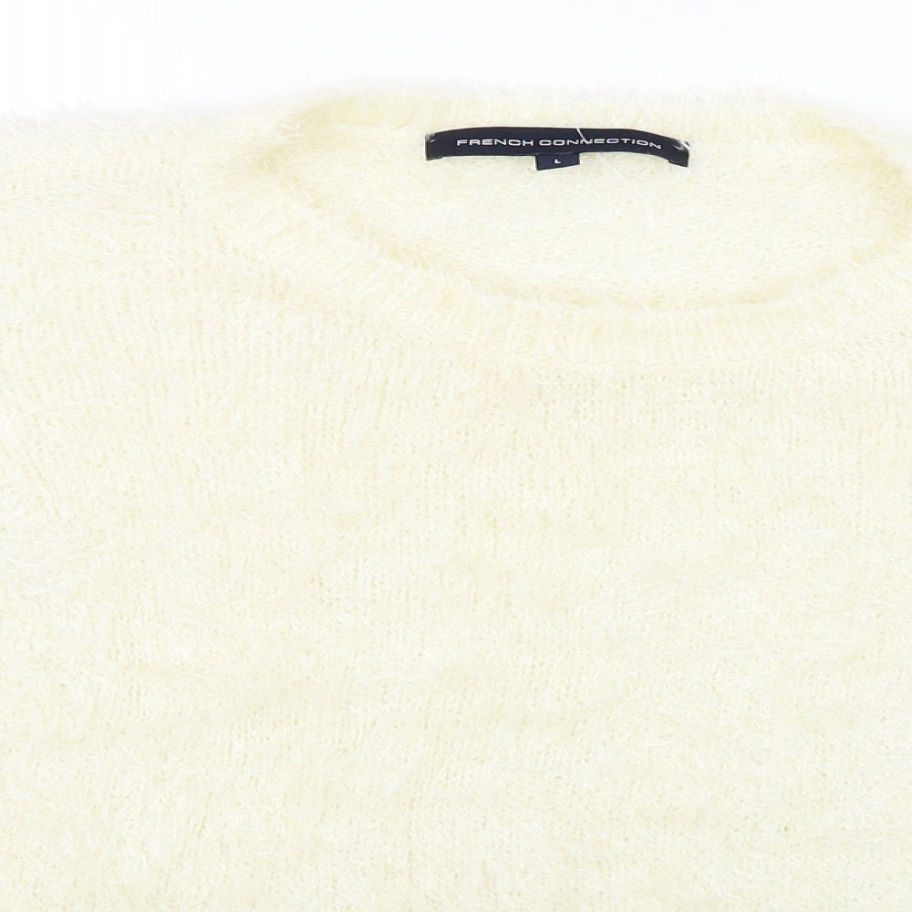 French Connection Womens Ivory   Pullover Jumper Size L